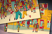 Casual people vector set, a Person Illustration by Crowhouse (Thumbnail 5 of 5)