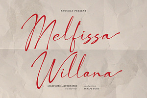 Melfissa Willona Casual Chic Font