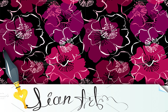 Seamless Pattern With Flowers