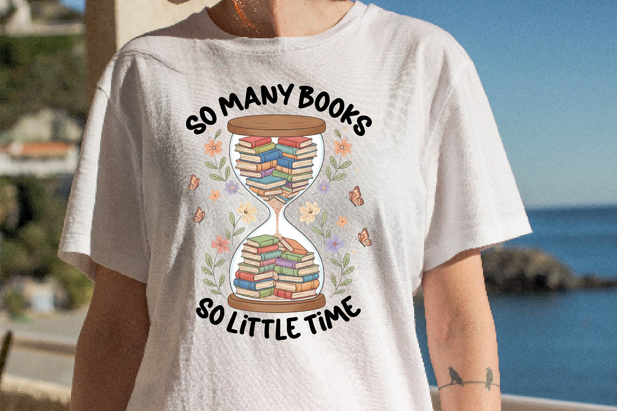 So Many Books so Little Time PNG, an Illustration by DreamPrint404 (Photo 2 of 6)