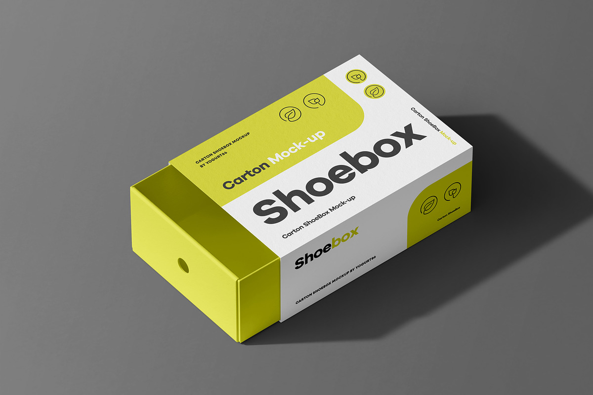 Shoe Box Mock-up, a Packaging Mockup by Yogurt86 (Photo 3 of 11)