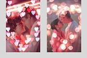 Valentine Heart Bokeh Overlays, a Texture Graphic by PhotoSpirit (Thumbnail 4 of 8)