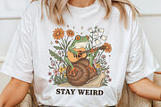 stay weird, witchy frog, gothic frog, an Illustration by Craft Nest (Thumbnail 5 of 7)