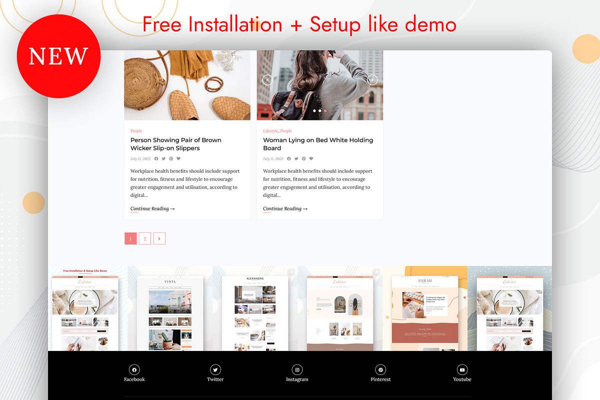 Blog and Shop WordPress Theme, a WordPress Template by AZ-Theme (Photo 3 of 8)