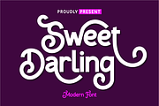 Sweet Darling Font, a Sans Serif Font by twinstd (Thumbnail 1 of 13)