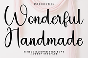 Wonderful Handmade, a Handwritten Font by FreshTypeINK (Thumbnail 1 of 8)