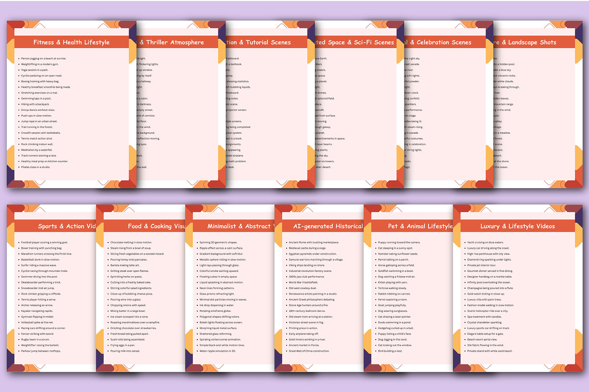 1000+ AI Video Creation Prompts, a Stationery Template by Designmela01 (Photo 4 of 5)