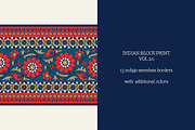 Blue Indian Block Print: Border Vol2, a Pattern Graphic by StabuLaRasa illustration (Thumbnail 1 of 13)
