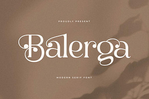 Balerga Modern Serif Font