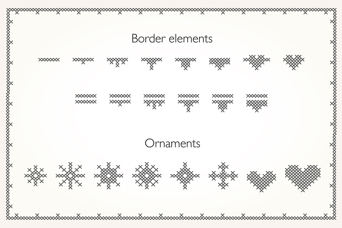 Stitching Love a cross-stitch font, a Font by Studio Indigo (Photo 9 of 11)