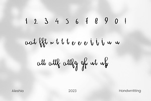 Alesia Handwritting Font