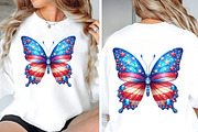 American Butterfly Patriotic Design, an Illustration by Designworld (Thumbnail 4 of 7)