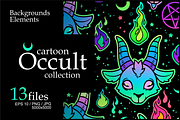 cartoon Occult collection, an Animal Illustration by Victoria Bat (Thumbnail 1 of 7)