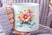 Coquette Birth Month Flowers Clipart, an Illustration by CraftArtStudio (Thumbnail 4 of 6)