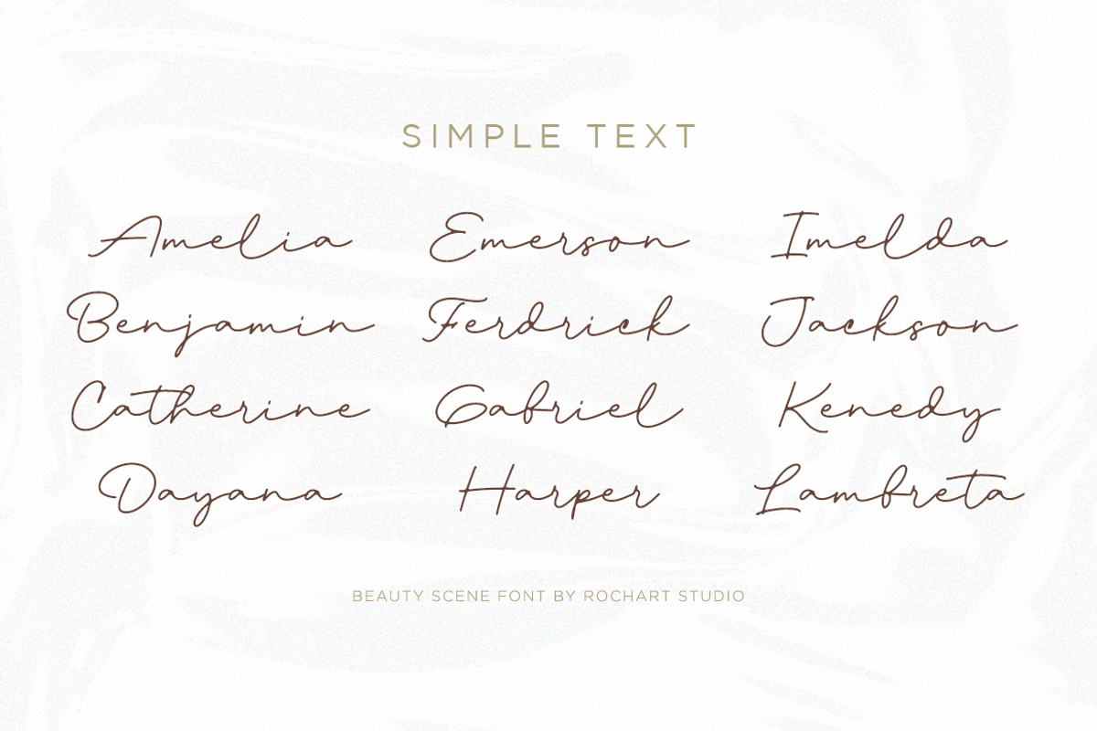 Beauty Scene || Signature Font, a Script Font by Rochart (Photo 8 of 8)