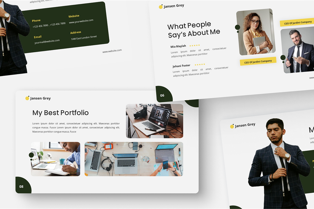 CV & Portfolio Google Slide, a Presentation Template by Annora Studio (Photo 3 of 5)