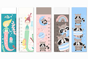 Height chart measure for kids bundle, an Education Illustration by Nursery Art (Thumbnail 6 of 11)