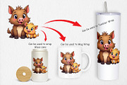 Wild Boar Mother's Day Clipart, a Graphic by Artnoy (Thumbnail 4 of 5)