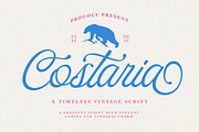 Costaria Script, a Script Font by Letter Fresh (Thumbnail 1 of 11)