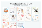 Wellness Instagram Feed Canva, a Social Media Template by Cultive Creative (Thumbnail 11 of 13)