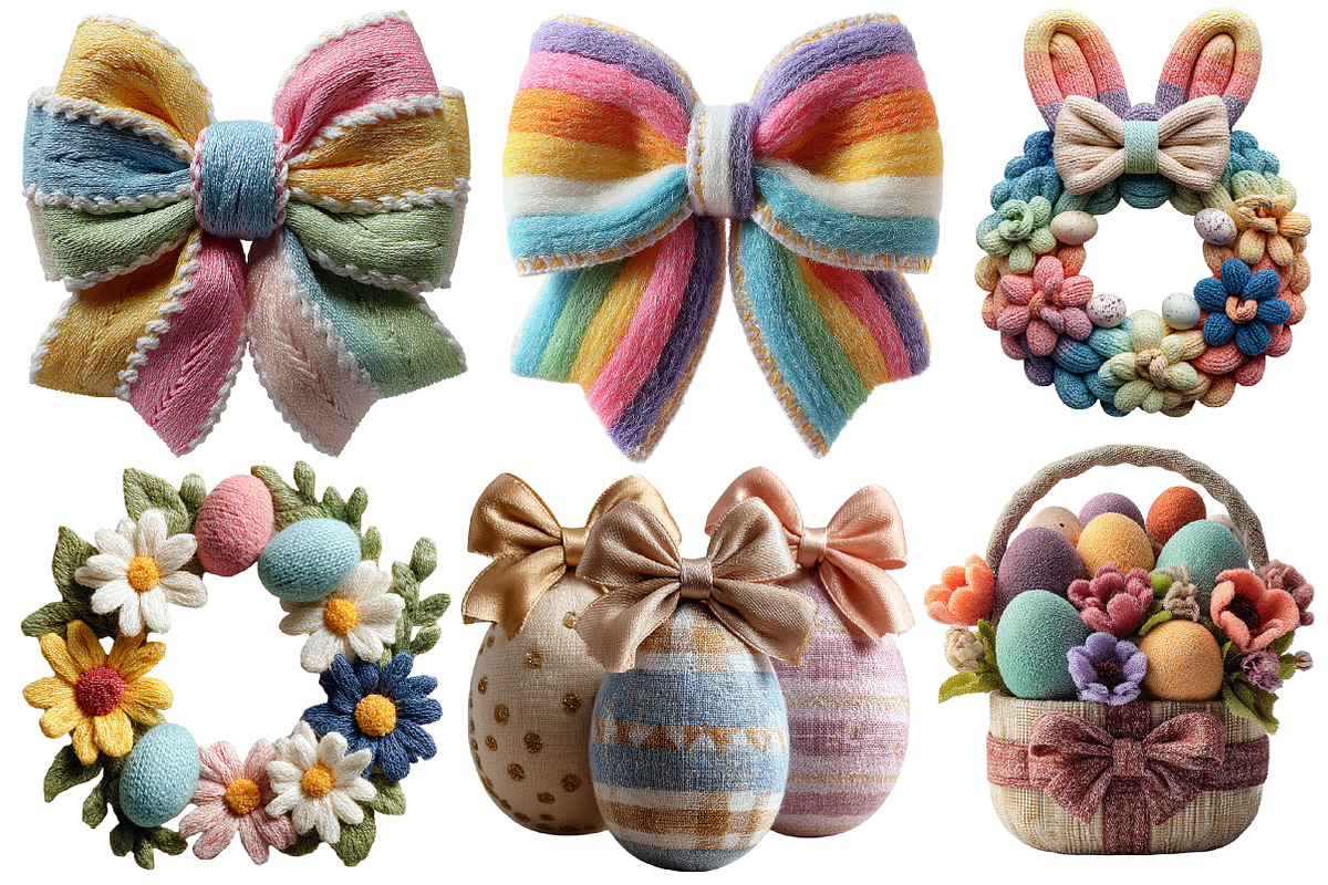 Latch Faux Yarn Happy Easter Day Bun, an Illustration by Designworld (Photo 7 of 7)