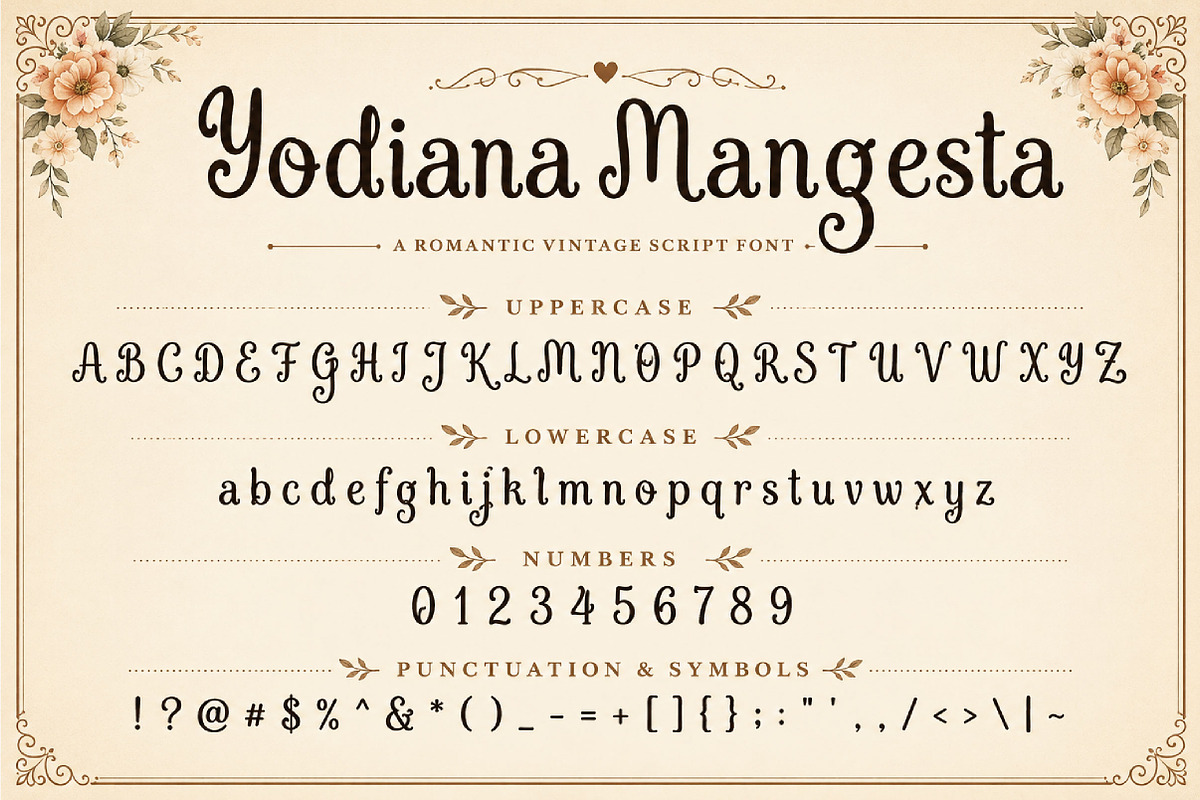 Yodiana Mangesta, a Script Font by Wow Magic (Photo 3 of 3)