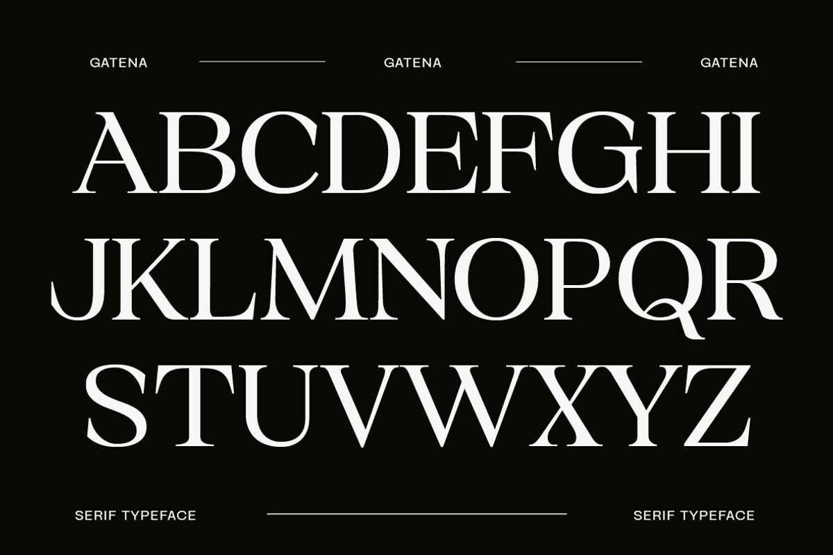 Gatena Serif Modern, a Serif Font by Yukita Creative (Photo 9 of 10)