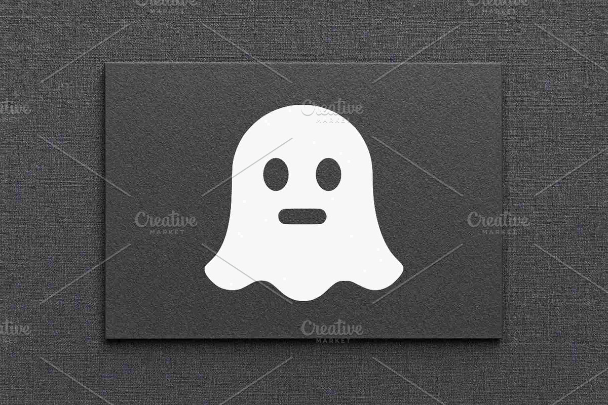 Cute Ghost Silhouette Vector, a Decorative Illustration by Vectorium Studio (Photo 4 of 4)