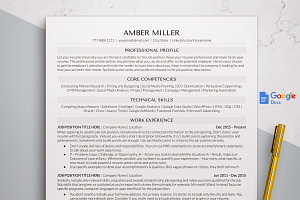 Resume Templates ATS For Google Docs