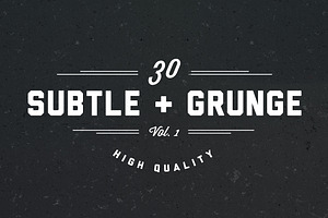 30 Very Subtle Grunge Brushes V.1