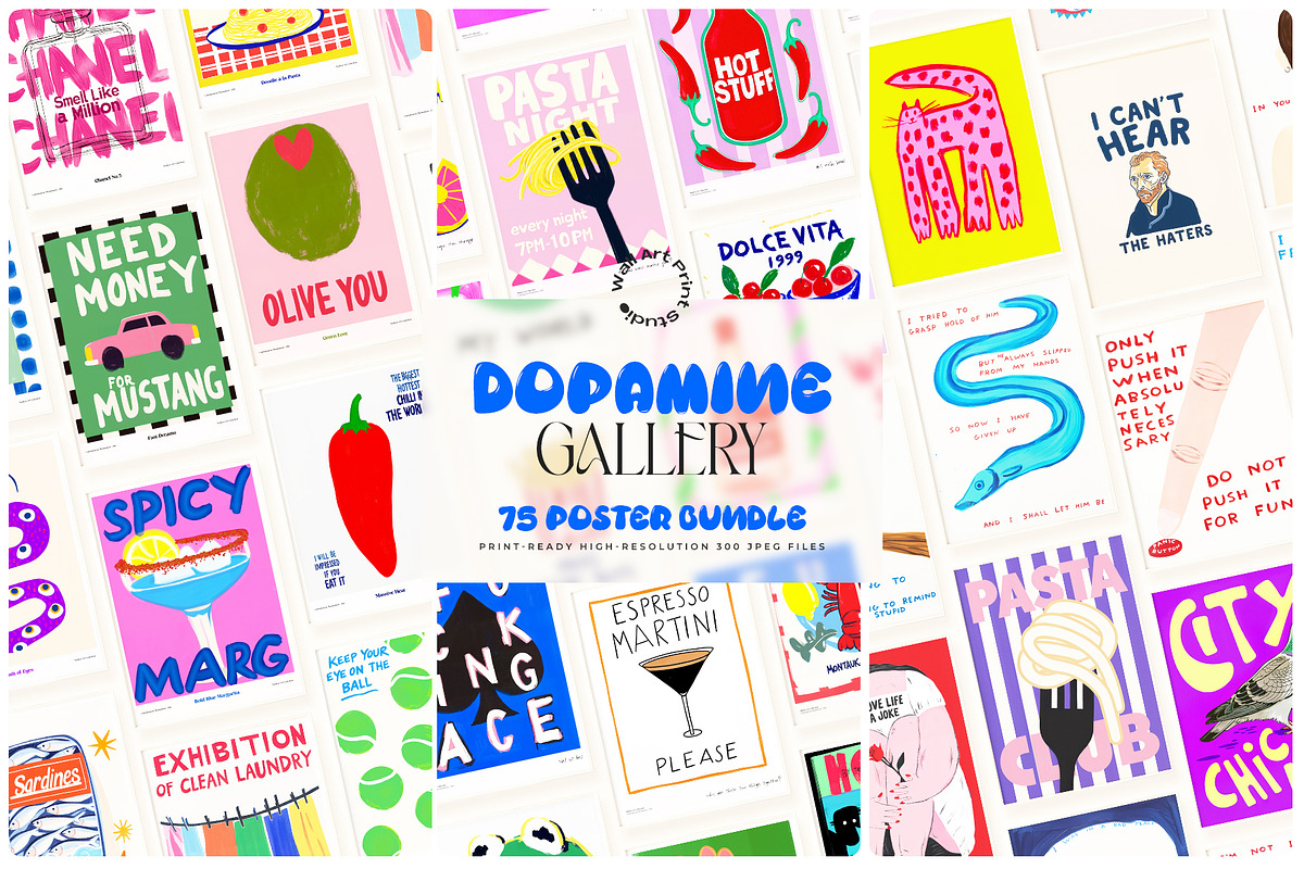 Dopamine Gallery Bundle 2, a Graphic by Wall Art Print Studio (Photo 1 of 38)