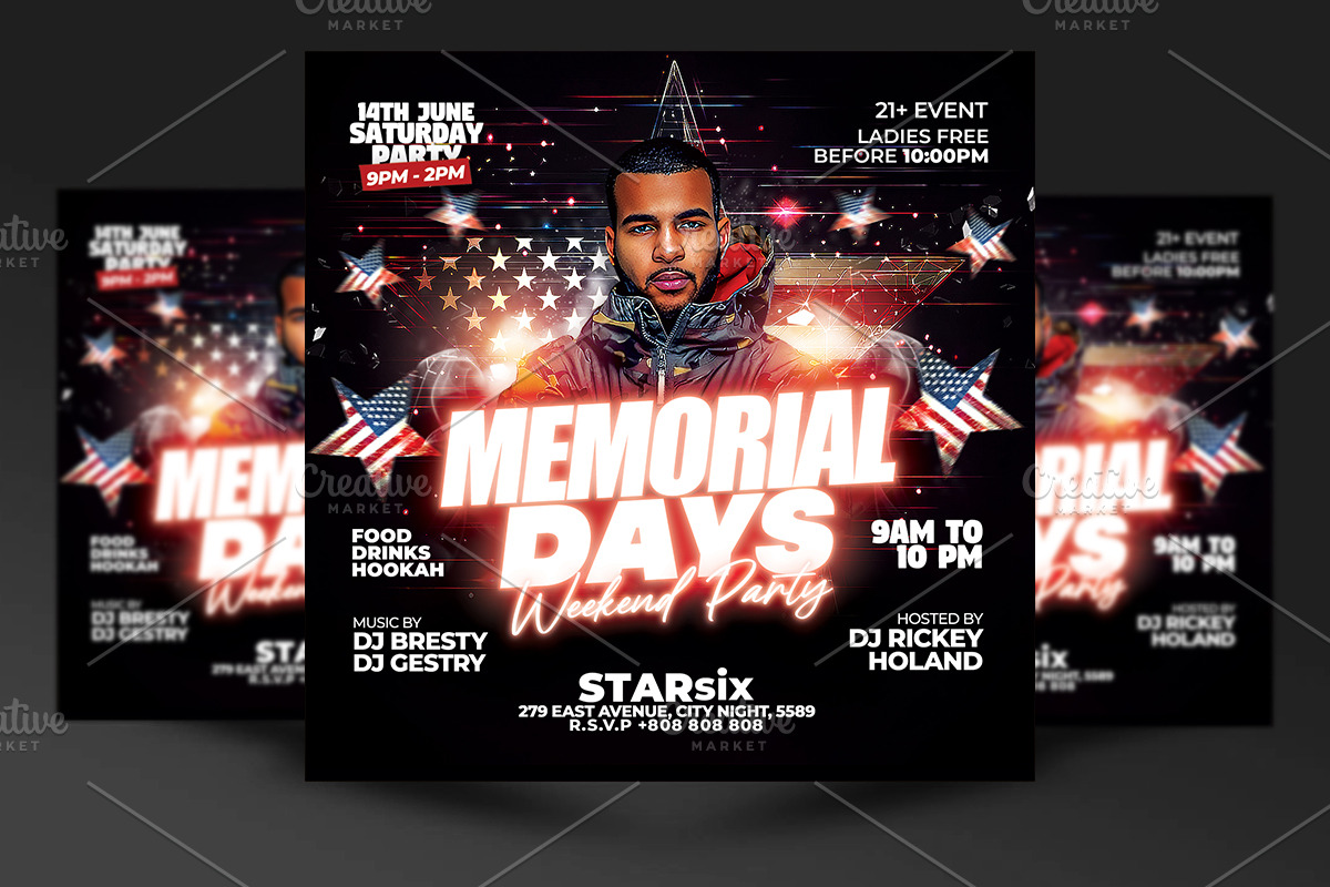 Memorial Day Flyer Template, a Flyer Template by RTXdesinger99 (Photo 1 of 3)
