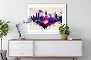 New York Watercolor Art Print, a Decorative Illustration by Lavinsky Art Store (Thumbnail 2 of 7)
