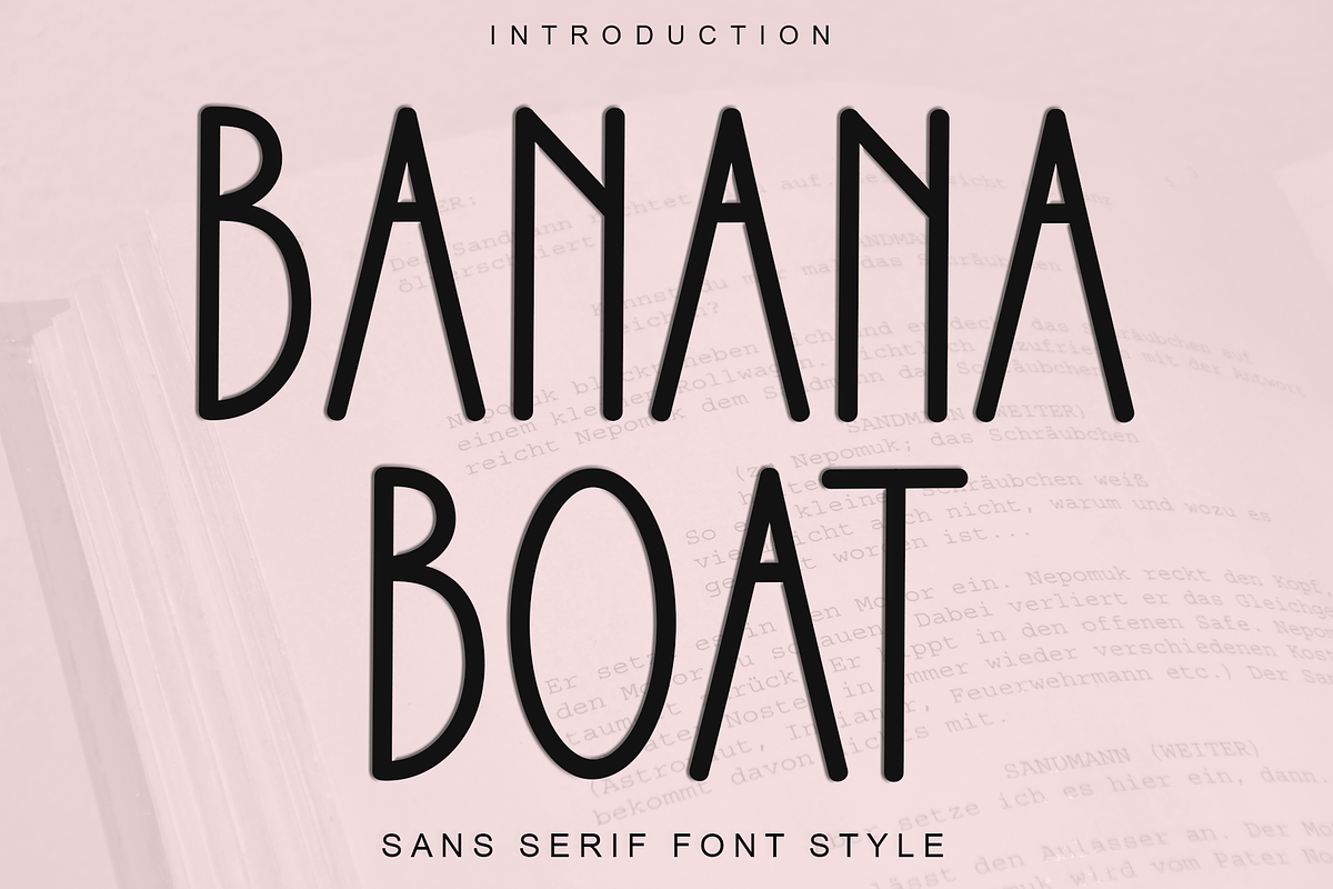 Banana Boat, a Sans Serif Font by InermediaSTUDIO (Photo 1 of 8)