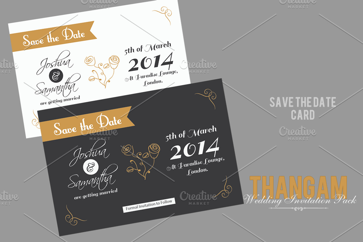 Thangam Wedding Invitation Pack, an Invitation Template by Niram Factory (Photo 3 of 5)