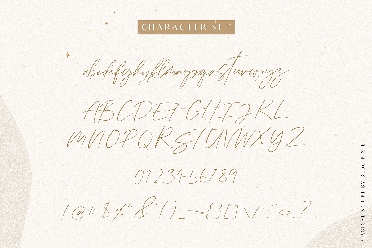 Magical Script Font preview 7