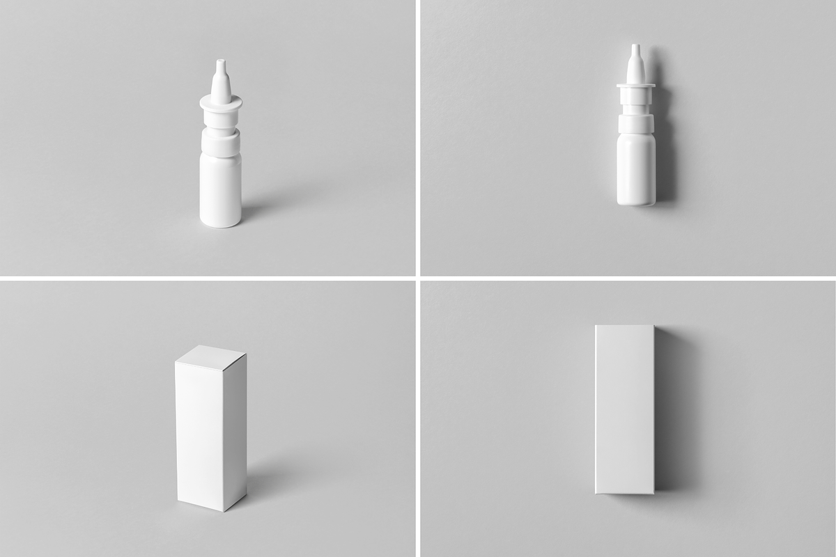 Nose Drops Mock-up, a Packaging Mockup by BLISS DESIGN (Photo 2 of 4)