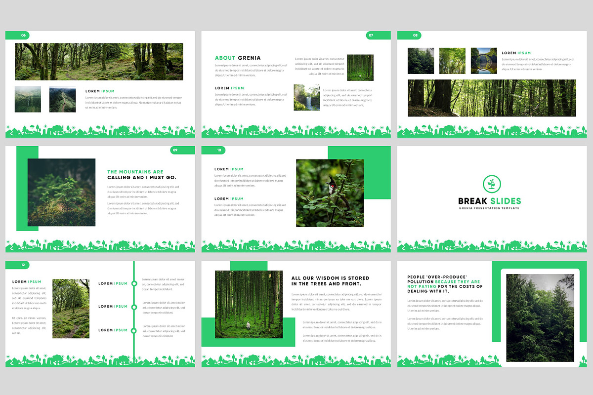 Grenia - Nature Google Slides, a Presentation Template by Naistudio