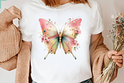 Spring Butterfly Sublimation Clipart, an Illustration by CreationArt (Thumbnail 7 of 7)