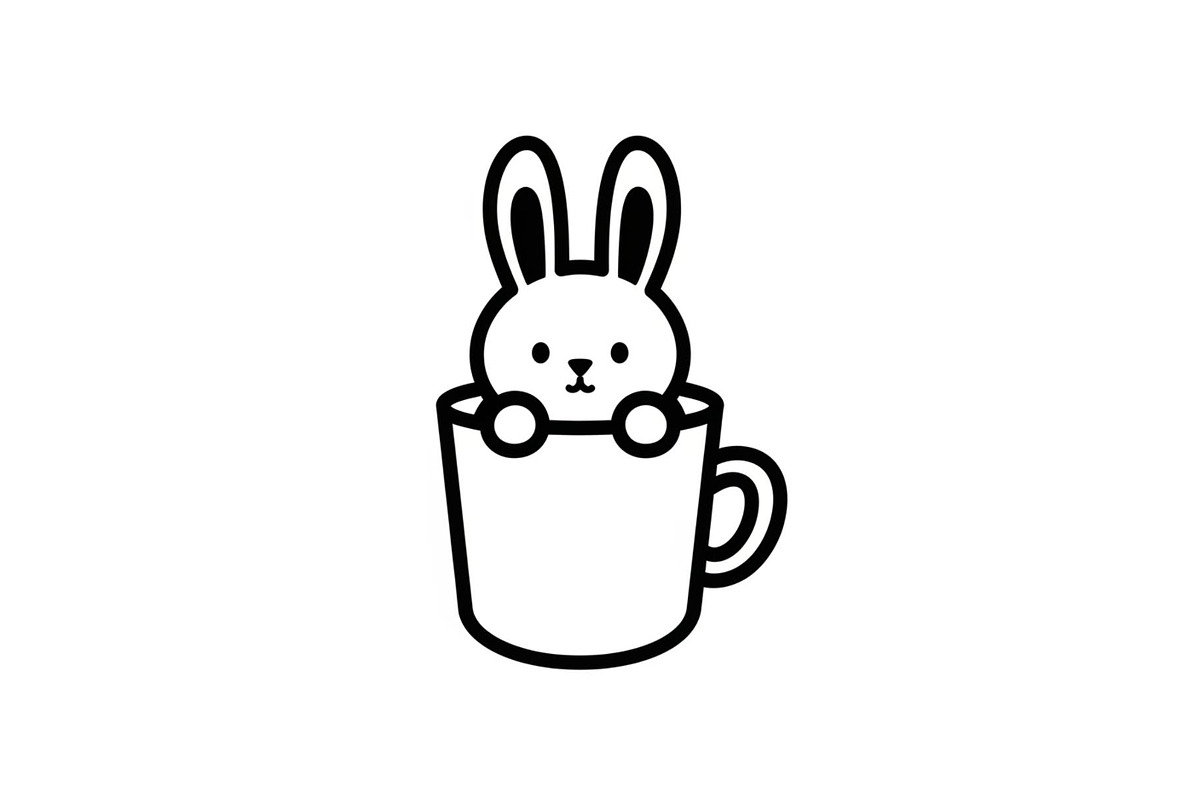 Cute Bunny Coffee Cup Vector Bundle, an Illustration by Designs_River (Photo 41 of 49)