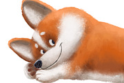 Corgi Character. Dog clipart, an Animal Illustration by sheincar (Thumbnail 3 of 5)