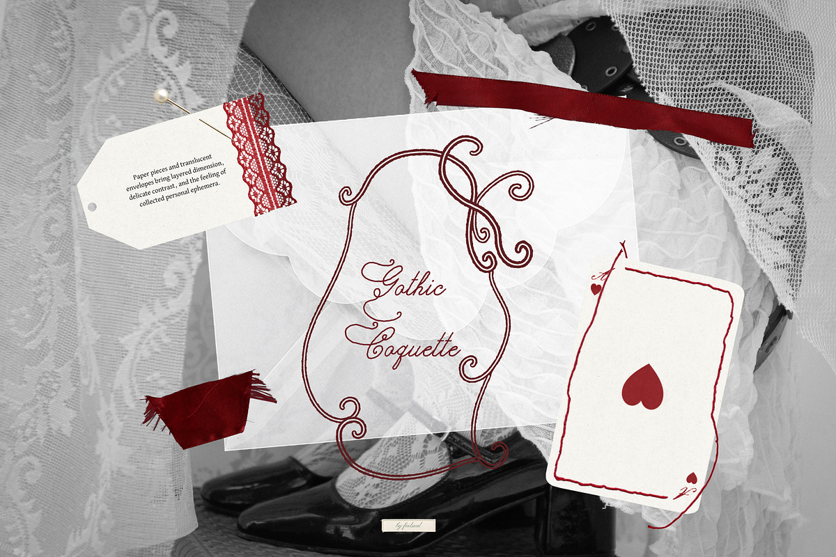 Delicate Mischief Coquette Collage, an Object Graphic by Feelsoul (Photo 6 of 10)
