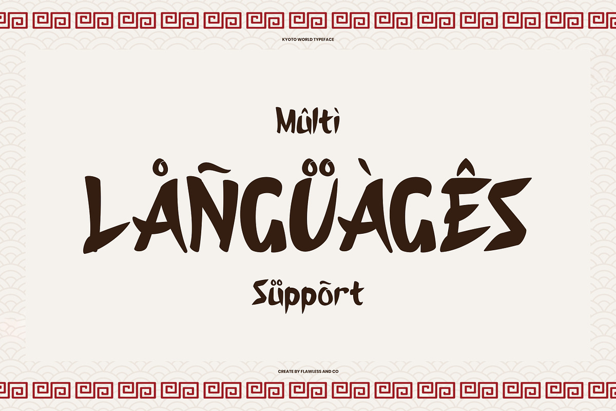 Kyoto World - Japanese Style Font, a Font by Flawless And Co (Photo 9 of 10)