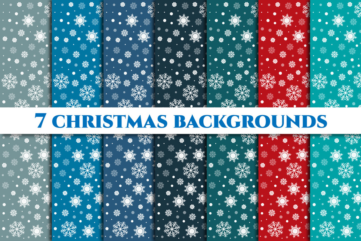 Christmas seamless backgrounds, a Pattern Graphic by mnke art studio