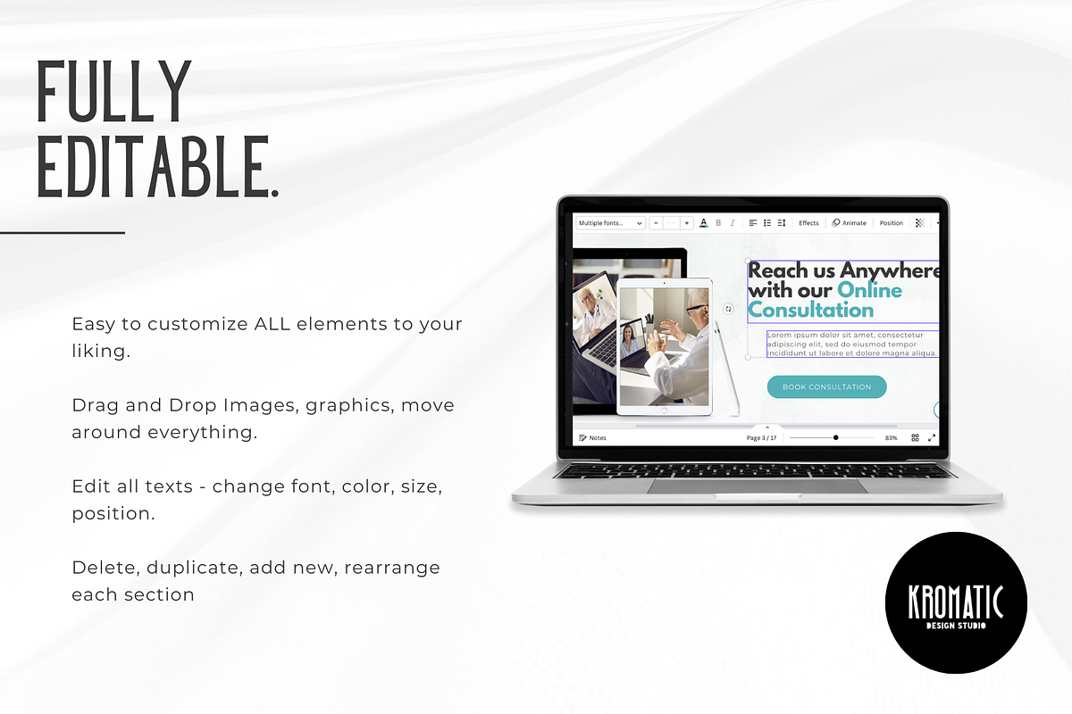 Medical Clinic Canva Website, a Landing Page Template by Kromatic Design Studio (Photo 5 of 8)