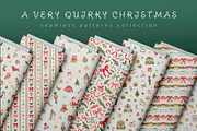 Quirky Christmas Patterns Bundle, a Pattern Graphic by Olya Creative (Thumbnail 2 of 19)