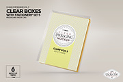 Clear Box Set Packaging Mockup, a Cups & Container Mockup by INCDesign (Thumbnail 14 of 21)