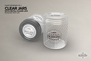 Clear Jars with Metal or Clear Lids, a Cups & Container Mockup by INCDesign (Thumbnail 4 of 6)