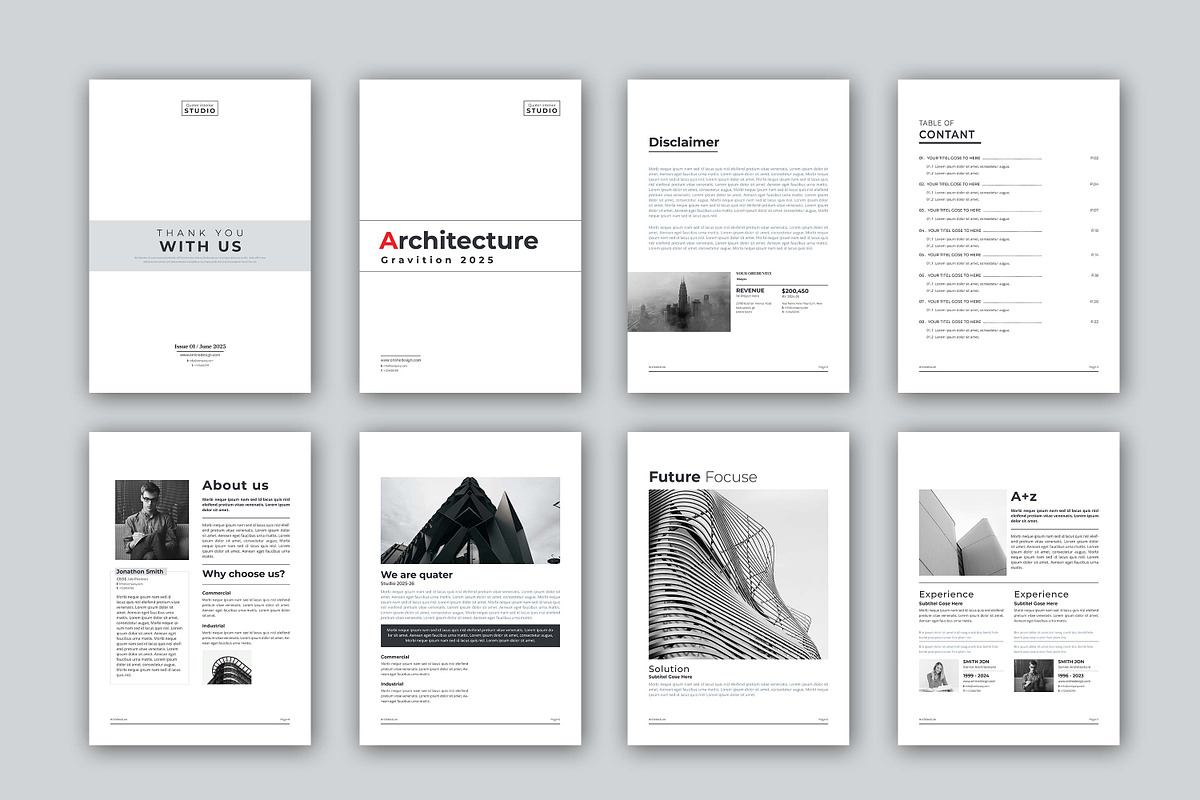 Architecture | Canva, Word & Indd, a Brochure Template by obayes (Photo 2 of 18)