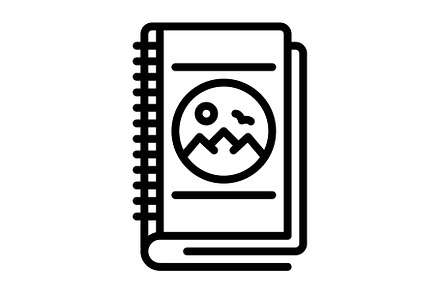 Albums picture black icon, an Outline Icon by Creative priyanka